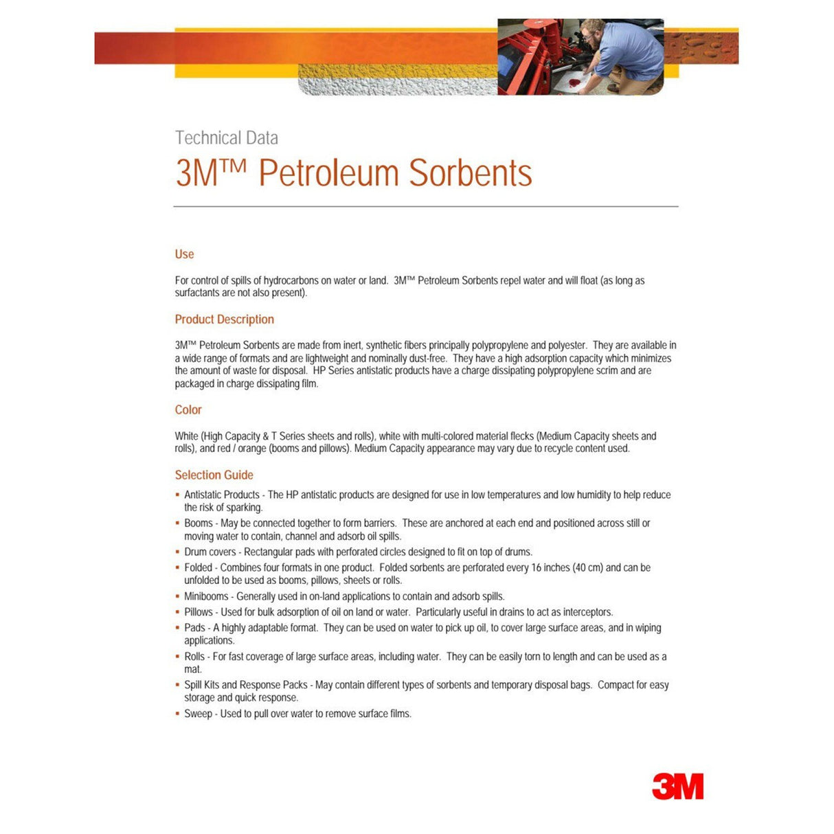 3M P-FL550DD Petroleum Sorbent Folded, Oil-Only, 5 in x 50 ft, White, Perforated every 16 in (7000002025)  - (3Pack) - 4