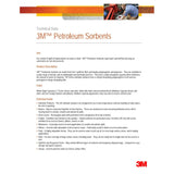 3M P-FL550DD Petroleum Sorbent Folded, Oil-Only, 5 in x 50 ft, White, Perforated every 16 in (7000002025)  - (3Pack) - 4