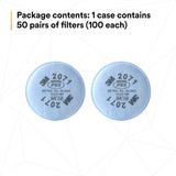 3M 2071 54356 Particulate Filter P95 Bayonet Reusable Respirator Filter (7000002058) (100 Pack) - 6