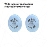 3M 2071 54356 Particulate Filter P95 Bayonet Reusable Respirator Filter (7000002058) (100 Pack) - 8