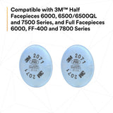 3M 2071 54356 Particulate Filter P95 Bayonet Reusable Respirator Filter (7000002058) (100 Pack) - 9