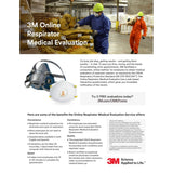 3M 37082 7502 Reusable Respirator Half Facepiece, Medium, Silicone, Cool Flow Valve, Drop-Down Harness, Bayonet Connections, Dual Airline Compatible (7000002162)  - (10Pack) - 8