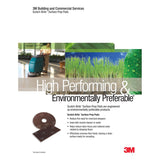 3M SPP15 Scotch-Brite Surface Preparation Pad, Brown, 15 in, Center Hole, Medium Grade (7000002194) (100 Pack) - 5