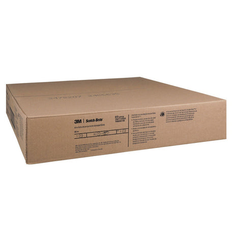 3M Scotch-Brite Surface Preparation Pads, Brown, 20 in, Center Hole (SPP20) (7000002195) (Case of 10)  - (10Pack) - 5