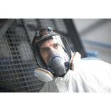 3M FF-402 Ultimate FX Full Facepiece Reusable Respirator , NIOSH Certified with Six-Strap Harness and Cool Flow Valve (Medium) (7000002284)  - (4Pack) - 7