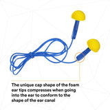 3M 311-1114 E-A-R EXPRESS Pod Plugs Earplugs, Corded, Blue Grips, Pillow Pack (7000002309) (400 Pack) - 4
