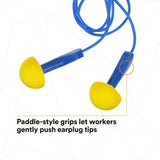 3M 311-1114 E-A-R EXPRESS Pod Plugs Earplugs, Corded, Blue Grips, Pillow Pack (7000002309) (400 Pack) - 5