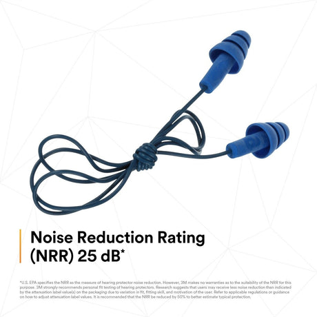 3M 340-4007 E-A-R UltraFit Earplugs, Metal Detectable, Corded, Poly Bag (7000002319) (100 Pack) - 5