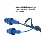 3M 340-4007 E-A-R UltraFit Earplugs, Metal Detectable, Corded, Poly Bag (7000002319) (400 Pack) - 7