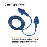 3M 340-4007 E-A-R UltraFit Earplugs, Metal Detectable, Corded, Poly Bag (7000002319) (400 Pack) - 9