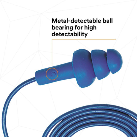 3M 340-4007 E-A-R UltraFit Earplugs, Metal Detectable, Corded, Poly Bag (7000002319) (400 Pack) - 10