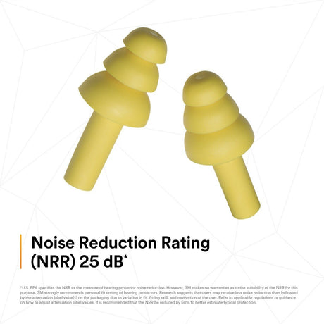 3M 340-4003 E-A-R Earplugs, Uncorded, Poly Bag, Yellow (7000002321) (400 Pack) - 6