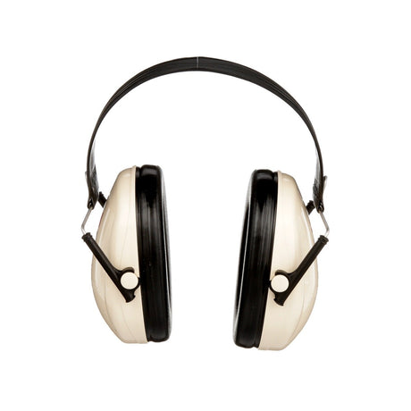 3M H6F/V PELTOR Optime 95 Folding Over-the-Head Earmuffs, 21 dB NRR, Adjustable, Beige (7000002328) - 3