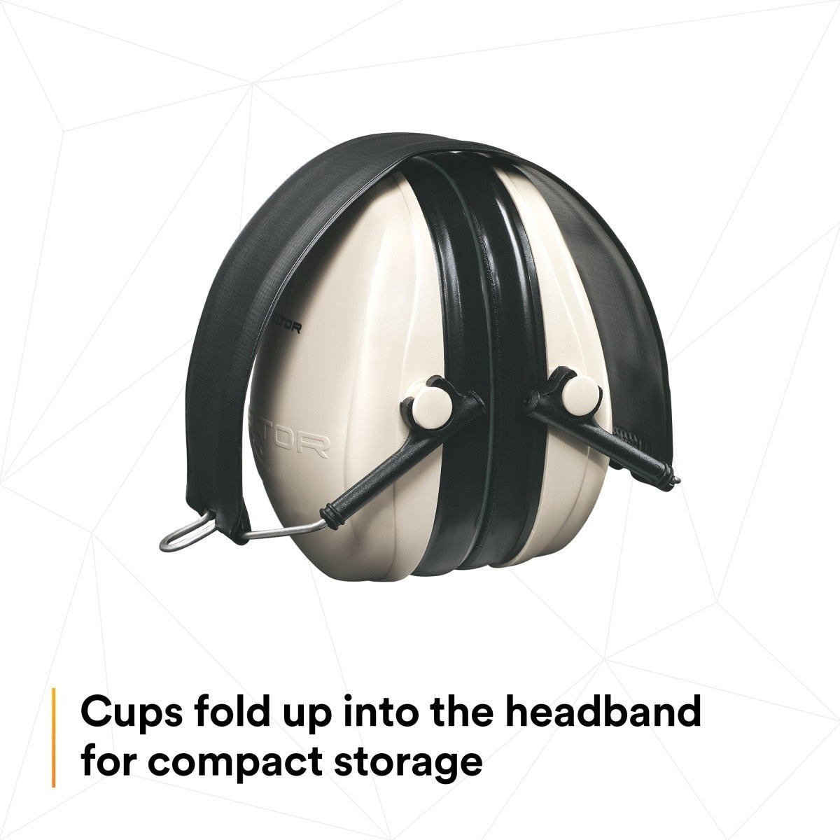 3M 7000002328 Optime 95 Folding Over-the-Head Earmuffs, 21 dB NRR, Adjustable, Beige (1 Each)  - (10Pack) - 6