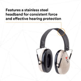 3M 7000002328 Optime 95 Folding Over-the-Head Earmuffs, 21 dB NRR, Adjustable, Beige (1 Each)  - (10Pack) - 7