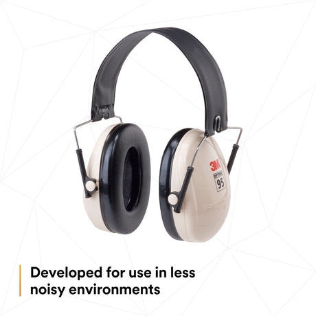 3M 7000002328 Optime 95 Folding Over-the-Head Earmuffs, 21 dB NRR, Adjustable, Beige (1 Each)  - (10Pack) - 9