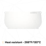 3M 82543-00000 Clear Polycarbonate Faceshield Window, Flat, Transparent, 14.5 in x 7.5 in (WP98) (7000002337)  - (10Pack) - 7