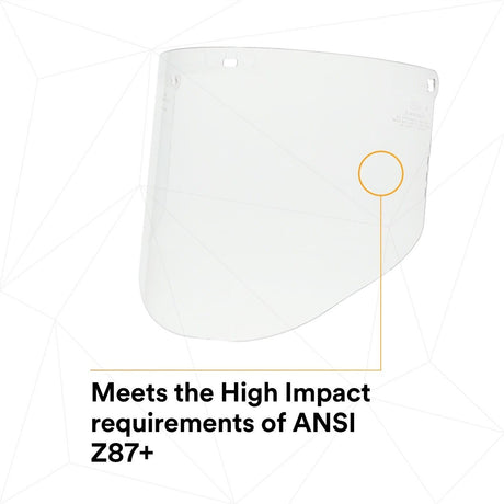 3M 82701-00000 82701 Clear Polycarbonate Faceshield WP96, Molded, Transparent, 14-1/2 in x 9 in (7000002339)  - (10Pack) - 5