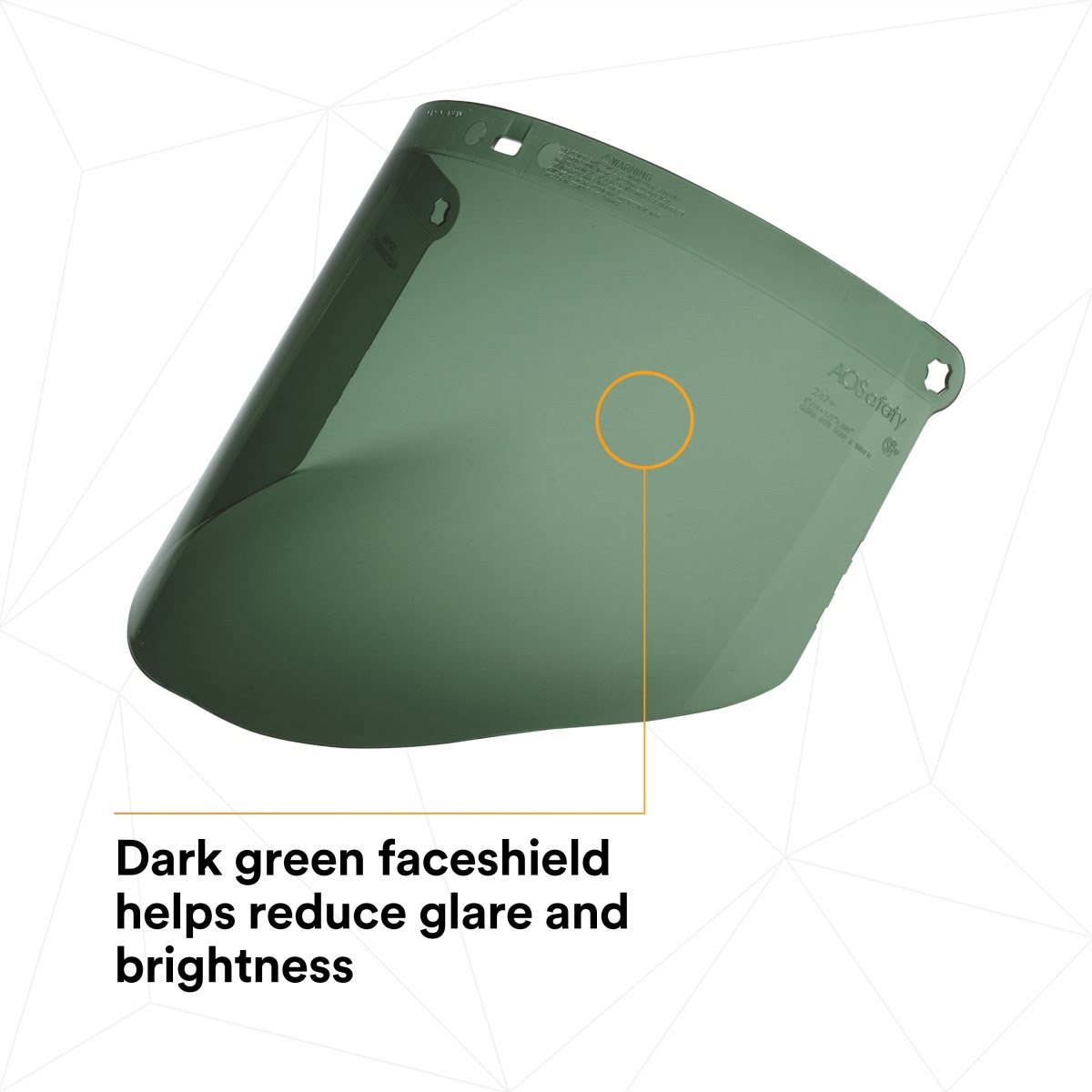 3M 82702-00000 Polycarbonate Faceshield Window, Molded, Dark Green, 14.5 in x 9 in (WP96C) (7000002340)  - (10Pack) - 4