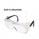 3M 62226 OX Protective Eyewear 2000, 12166-00000-20 Clear Anti-Fog Lens, Black Secure Grip Temple (7000002373)  - (20Pack) - 6