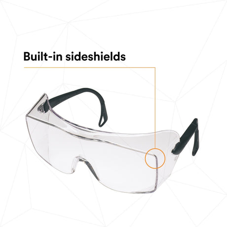 3M 62226 OX Protective Eyewear 2000, 12166-00000-20 Clear Anti-Fog Lens, Black Secure Grip Temple (7000002373)  - (20Pack) - 6