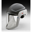 3M M-305 Versaflo Respiratory Hard Hat Assembly with Standard Visor and Faceseal, Gray, Clear Visor (7000002382)