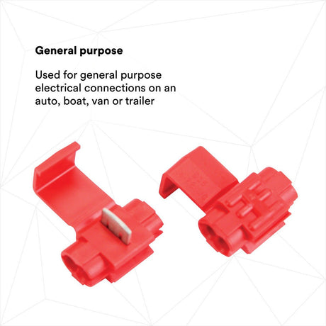 3M 558-BULK Electrical IDC Run and Tap Flame Retardant Red 22-16 AWG (7000005800) (5000 Pack) - 2