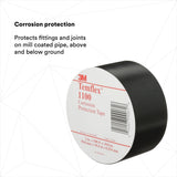 3M 1100UP-2X100FT Temflex Vinyl Corrosion Protection Tape 1100, Unprinted, Black, 2 in x 100 ft (7000005813) (24 Pack) - 3