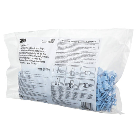 3M 560-BULK Scotchlok Electrical IDC, Light Blue, 18?16 AWG (solid/stranded), 14 AWG (stranded) (7000005878) (5000 Pack) - 8