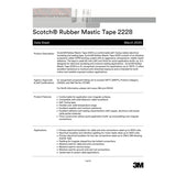 3M  Scotch Rubber Mastic Tape 2228, 2 in x 10 ft, Black, 65 mil, Conformable Self-Fusing Electrical Insulating Moisture Sealing (2228-2X10FT) (7000005986)  - (10Pack) - 8