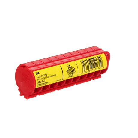 3M STD-0-9 Wire Marker Tape Dispenser with Tape, Pre-printed Numbers 0-9, Red, Acrylic Adhesive (7000006035)  - (25Pack) - 6
