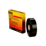 3M Scotch Linerless Rubber Splicing Tape 130C, Black, 1 in x 30 ft, 30 mil, Self Fusing, UV Resistant (130C-1X30FT) (7000006090)  - (24Pack) - 5