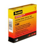 3M Scotch Linerless Rubber Splicing Tape 130C, Black, 1 in x 30 ft, 30 mil, Self Fusing, UV Resistant (130C-1X30FT) (7000006090)  - (24Pack) - 7