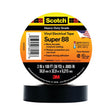 3M Scotch Super 88 Vinyl Electrical Tape, Black, 2 in x 36 yd, Premium Grade, Rubber Resin Adhesive, PVC Backing (88-2X36YD) (7000006093)  - (12Pack)