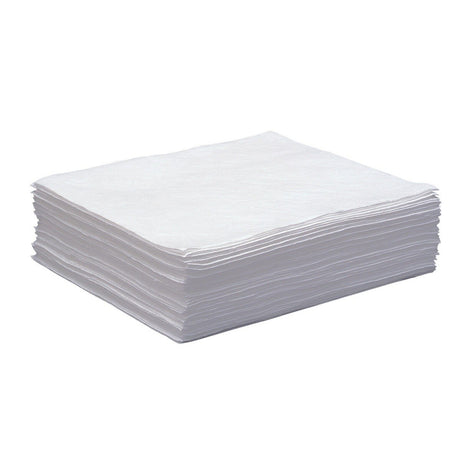 3M T-151 Petroleum Sorbent Pad, White, 19 in x 17 in, 43.5 gal Absorption Capacity (7000006446) (200 Pack)