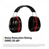 3M 7000009665 PELTOR Optime 105 Over-the-Head Earmuffs, NRR 30 dB (1 Count)  - (10Pack) - 4