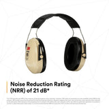 3M Peltor 7000009667 Optime 95 Over-the-Head Earmuff Hearing Protection NRR 21 dB (1 Count)  - (10Pack) - 3