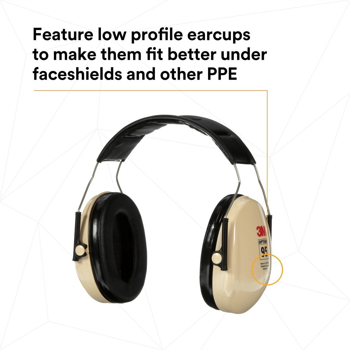 3M Peltor 7000009667 Optime 95 Over-the-Head Earmuff Hearing Protection NRR 21 dB (1 Count)  - (10Pack) - 4