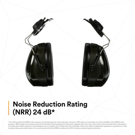 3M H7P3E PELTOR Optime 101 Hard Hat Attached Earmuffs 24 dB NRR (7000009668) - 8