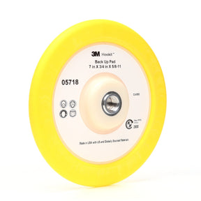 3M 05718 Hookit Back Up Pad, Yellow, 7 in x 3/4 in x 5/8-11 (7000021277)
