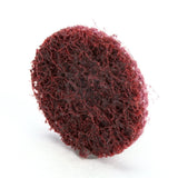 3M SC-DR Scotch-Brite Roloc Surface Conditioning Disc, TR, Aluminum Oxide Medium, Maroon, 1 in (7000021280) (200 Pack) - 2