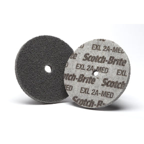 3M XL-UW Scotch-Brite EXL Unitized Wheel, Aluminum Oxide, 2A Medium, Gray, 1 in x 1 in x 3/16 in (7000021281) (50 Pack)