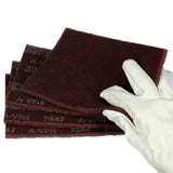 3M HP-HP 7447 Scotch-Brite General Purpose Hand Pad, Very Fine, Aluminum Oxide, Maroon, 6 in x 9 in (7000027560) (60 Pack) - 8