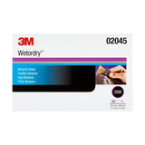 3M 401Q 02045 Wetordry Abrasive Sheet, 2500 Grit, Black, 5 1/2 in x 9 in (7000028117) (250 Pack) - 3
