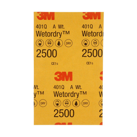 3M 401Q 02045 Wetordry Abrasive Sheet, 2500 Grit, Black, 5 1/2 in x 9 in (7000028117) (250 Pack) - 8