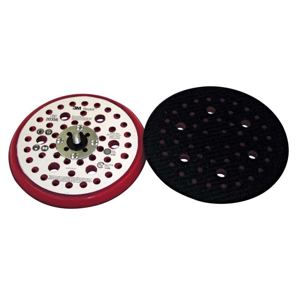3M 7000028147 Xtract Hookit Low Profile Back-up Pad for Random Orbital Sanders, 3 in, 3 Holes (7000028147) - 3