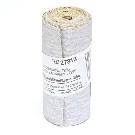 3M 426U Stikit Paper Refill Roll, PSA, SiC 220 Grit A Weight, Gray, 2-1/2 in x 95 in (7000028211) (50 Pack) - 3