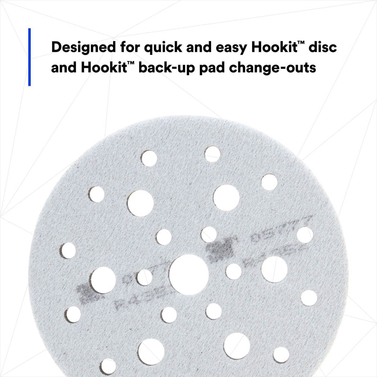 3M 05777 5777 Hookit Soft Interface Pad, Gray Foam, Hole Pattern, 6 in x 1/2 in x 3/4 in, Auto Body Sanding (7000028239)  - (10Pack) - 10