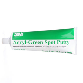 3M Acryl-Green Spot Putty Green 14.5 oz Tube for Automotive and Marine Finishes (05096) (7000028276)  - (12Pack)
