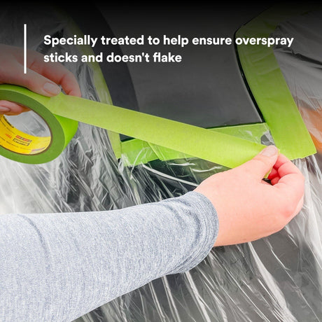 3M 06723 Plastic Sheeting, High Density Tear Resistant Durable Easy To Cut, Transparent, 12 ft x 400 ft (7000028280) - 3